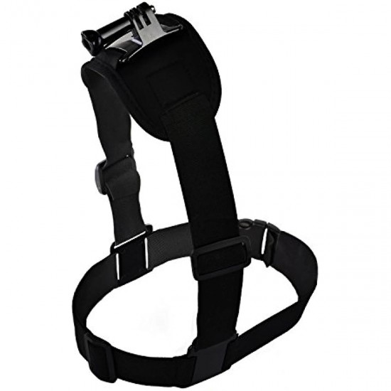 Adjustable shoulder strap with GoPro camera mount