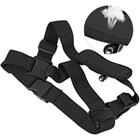 Adjustable shoulder strap with GoPro camera mount