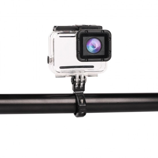 Aluminum GoPro Camera Mount - For Bike Handlebars - Black