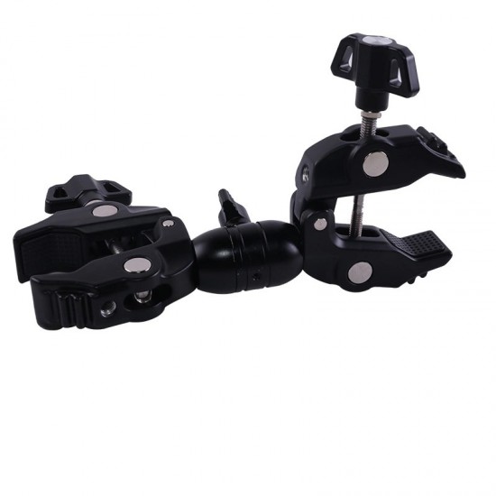 Double-sided clamp holder for the camera - black