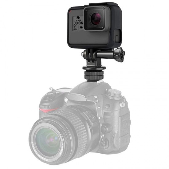 Phone/Sports Camera Holder with Adapter - Black