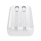 Mini power bank with built-in cables Joyroom JR-PBC06 30W 10000mAh - white