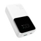 Mini power bank with built-in cables Joyroom JR-PBC06 30W 10000mAh - white