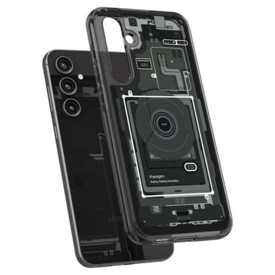 Spigen Ultra Hybrid Case for Samsung Galaxy S23 FE - Dark Gray (Zero One Pattern)