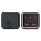 Acefast Z2 GaN 75W PD desktop charger 3x USB-C 2x USB-A - black and gray