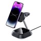 3in1 Acefast E16 15W inductive charging station for phone / headphones / watch - black