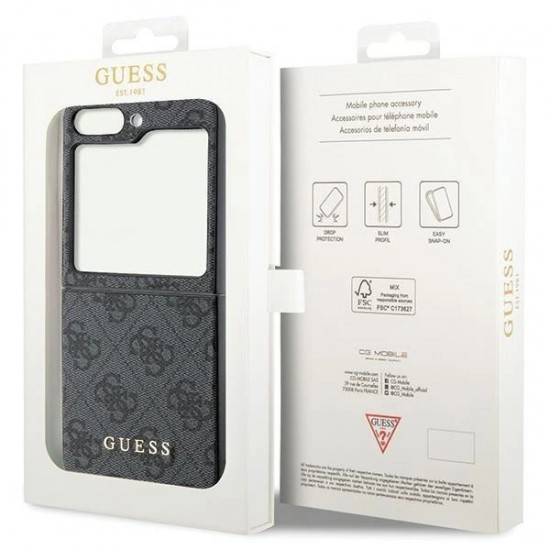 Guess 4G Charms Collection case for Samsung Galaxy Z Flip 5 - gray