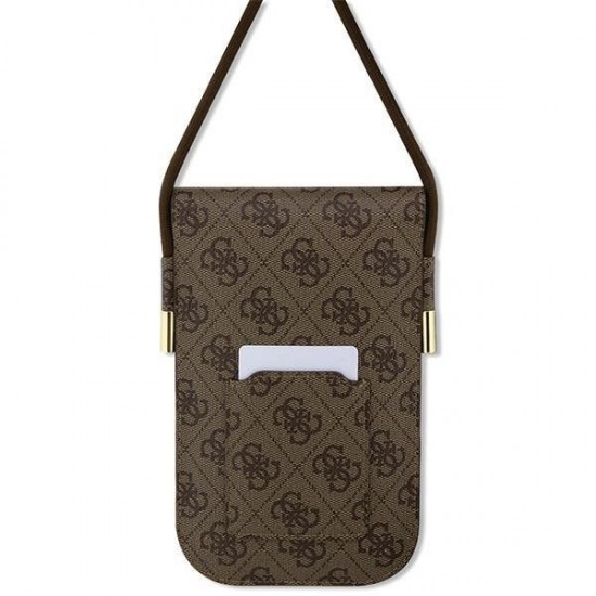 Guess 4G Metal Script Logo handbag - brown