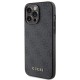 Guess 4G Metal Gold Logo iPhone 15 Pro Max Case - Gray