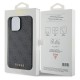 Guess 4G Metal Gold Logo iPhone 15 Pro Max Case - Gray