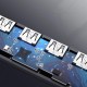Ugreen USB HUB - 4x USB 3.2 Gen 1 with micro USB power port gray (CM219 50985)