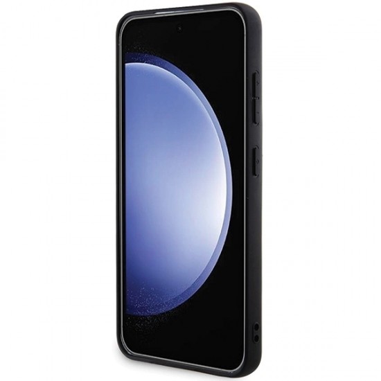 Guess 4G Collection Leather Metal Logo MagSafe Case for Samsung Galaxy S24 - Black