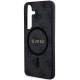 Guess 4G Collection Leather Metal Logo MagSafe Case for Samsung Galaxy S24 - Black