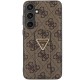 Guess GUHCS24SPGS4TDW S24 S921 brown/brown hardcase Grip Stand 4G Triangle Strass