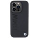 BMW Leather Hot Stamp iPhone 15 Pro Max Case - Black