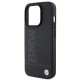 BMW Leather Hot Stamp iPhone 15 Pro Max Case - Black