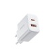 EU Joyroom JR-TCF05 20W USB-A USB-C charger + USB-C cable - white