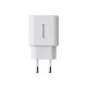 EU Joyroom JR-TCF05 20W USB-A USB-C charger + USB-C cable - white