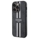 Guess 4G Printed Stripes MagSafe case for iPhone 15 Pro Max - black