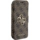 Guess 4G Metal Logo case for iPhone 15 Pro - brown