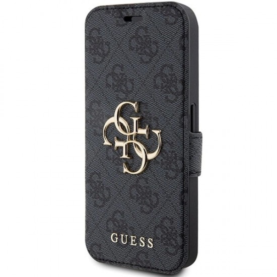 Guess 4G Metal Logo case for iPhone 15 Pro - gray