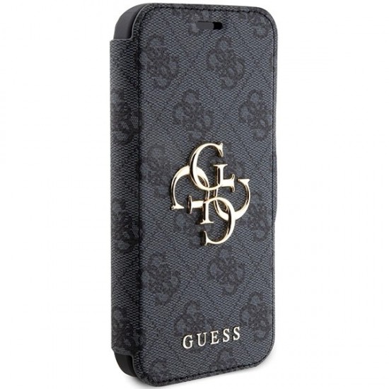 Guess 4G Metal Logo case for iPhone 15 Pro - gray