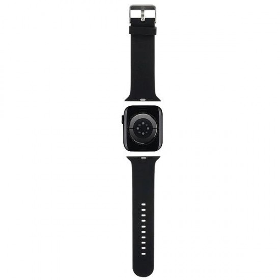 Karl Lagerfeld 3D Rubber Karl&Choupette Heads strap for Apple Watch 42/44/45/49mm - black