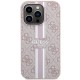 Guess 4G Printed Stripes MagSafe case for iPhone 15 Pro - pink