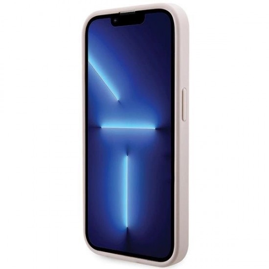 Guess 4G Printed Stripes MagSafe case for iPhone 15 Pro - pink