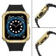 Protect Strap Band for Apple Watch 38/40/41mm Armored Case Strap - Black, Gold