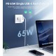 Choetech PD6013 2x USB-C PD 65W GaN wall charger - white