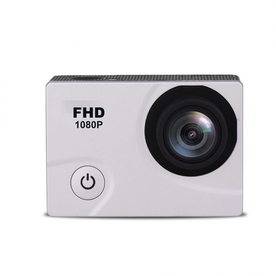 DV2400 Full HD Wi-Fi 12Mpx sports camera, wide-angle waterproof + accessories - white