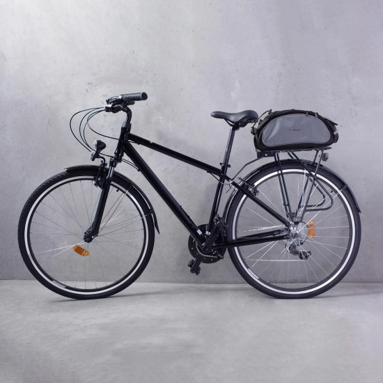 Wozinsky Bike Pannier Bag with Shoulder Strap 13L Black (WBB1BK)