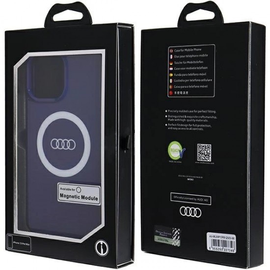Audi IML Big Logo MagSafe case for iPhone 13 Pro Max - blue