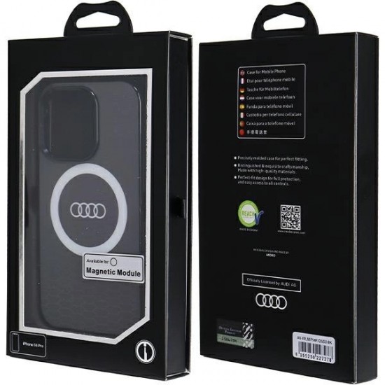 Audi IML Big Logo MagSafe case for iPhone 14 Pro - black