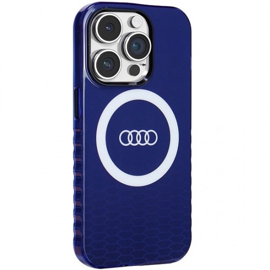 Audi IML Big Logo MagSafe case for iPhone 14 Pro - blue