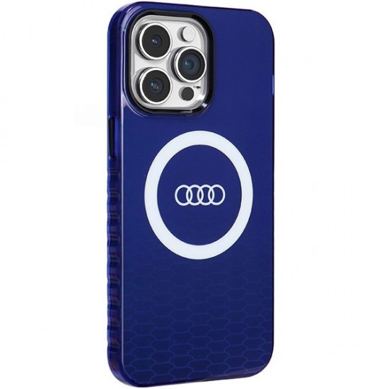 Audi IML Big Logo MagSafe case for iPhone 14 Pro Max - blue