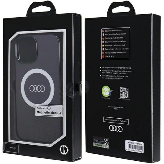 Audi IML Big Logo MagSafe case for iPhone 15 / 14 / 13 - black