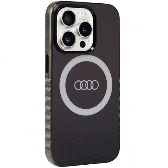 Audi IML Big Logo MagSafe case for iPhone 15 Pro - black