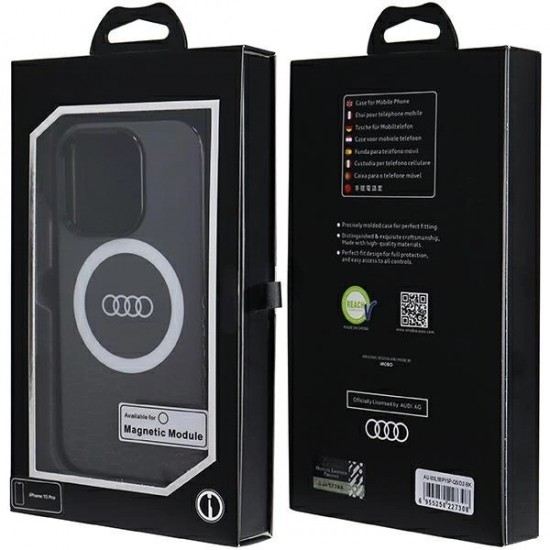 Audi IML Big Logo MagSafe case for iPhone 15 Pro - black