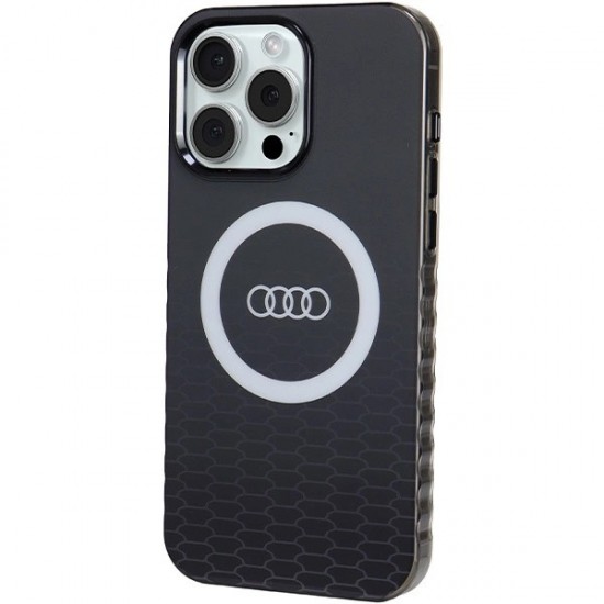 Audi IML Big Logo MagSafe case for iPhone 15 Pro Max - black