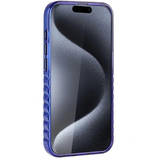 Audi IML Big Logo MagSafe case for iPhone 15 Pro Max - blue