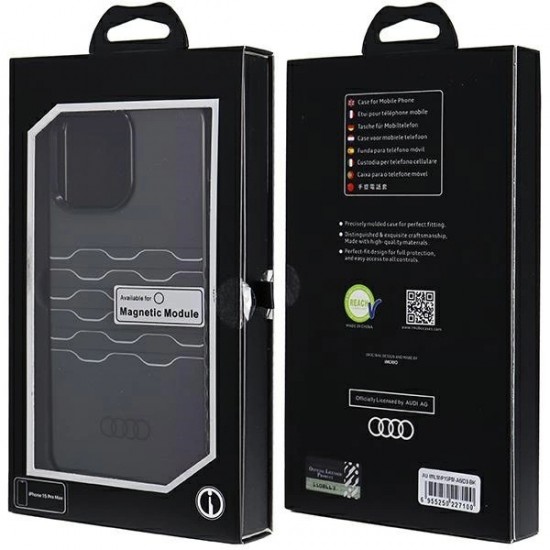 Audi IML MagSafe case for iPhone 15 Pro Max - black