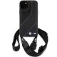BMW M Edition Carbon Stripe & Strap case for iPhone 15 Plus / 14 Plus - black