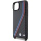 BMW M Edition Carbon Tricolor Lines & Strap case for iPhone 15 Plus / 14 Plus - black