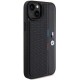 BMW Perforated Tricolor Line case for iPhone 15 Plus / 14 Plus - black