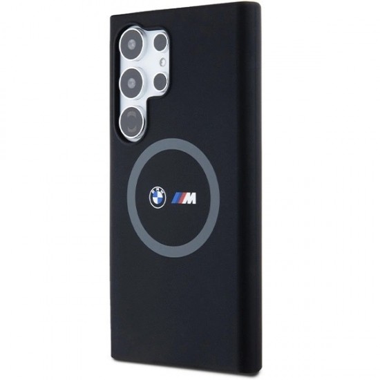 BMW M Silicone Printed Ring MagSafe case for Samsung Galaxy S24 Ultra - black
