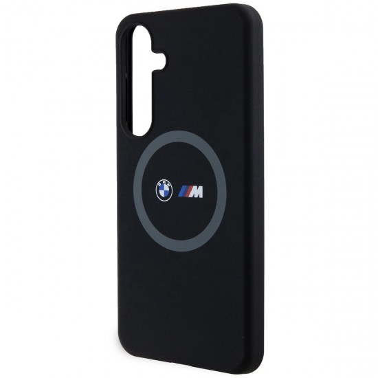 BMW M Silicone Printed Ring MagSafe case for Samsung Galaxy S24+ - black