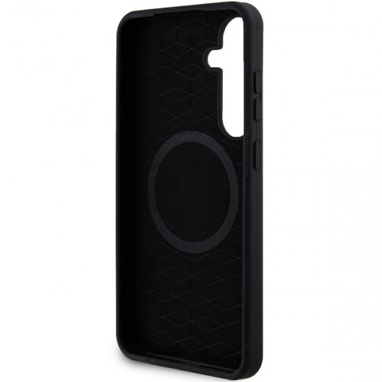 BMW M Silicone Printed Ring MagSafe case for Samsung Galaxy S24+ - black
