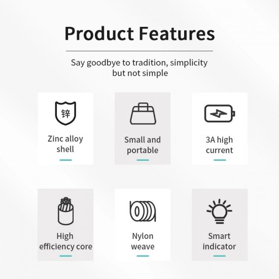 Joyroom Sharp Series S-M411 USB-A / micro USB 3A 1.2m Cable with Charging Indicator - Black